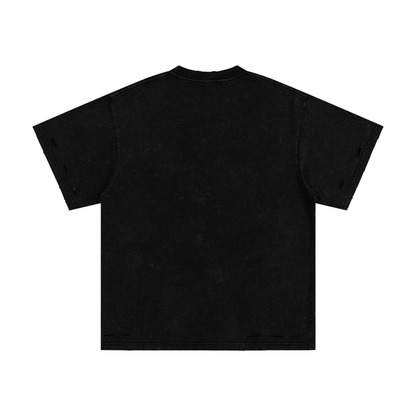 Heavyweight Snow Washed Hand-Frayed T-Shirt